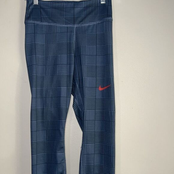 Women's Nike One Luxe Mid-Rise 7/8 Printed Campus Tight FJ1826 Small - Picture 3 of 7